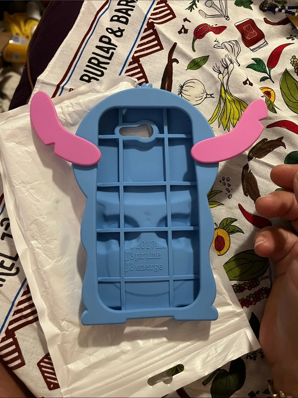 Love Stitch Blue Cartoon Silicone Stitch-Style Phone Case